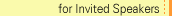 Instructions for Invited Speakers